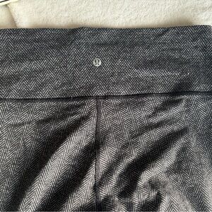 lululemon athletica Black & Gray Herringbone Leggings